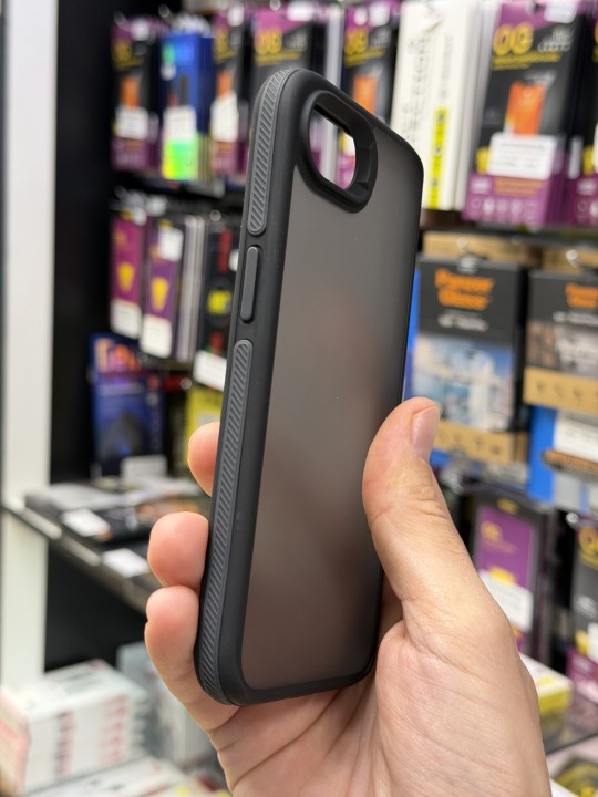 Кейс за iPhone 16e - TPU Matt Case, удароустойчив - черен