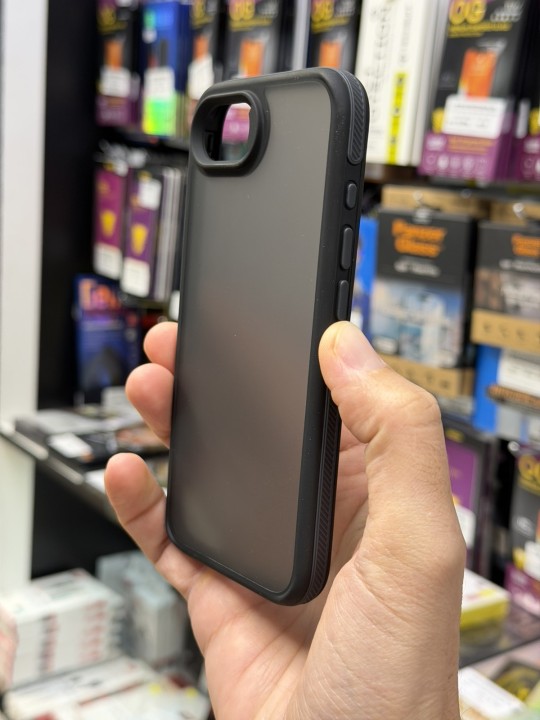 Кейс за iPhone 16e - TPU Matt Case, удароустойчив - черен