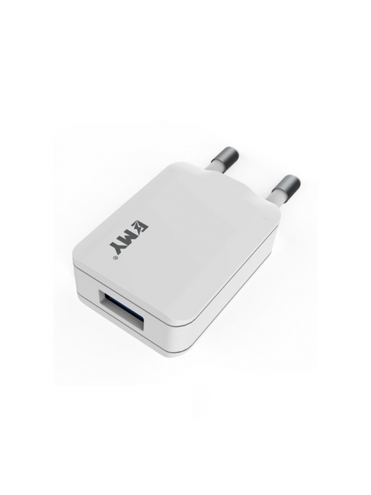 Зарядно 220V EMY MY-223 5V 1.0A, 1xUSB с кабел iPhone Lightning