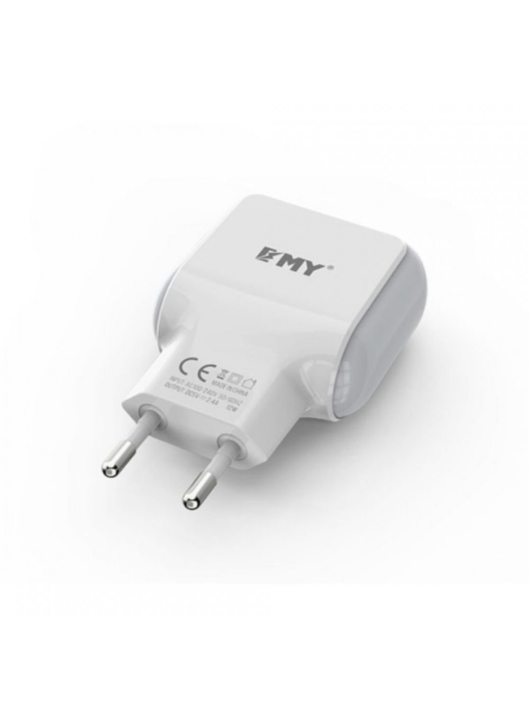 Зарядно 220V EMY MY-220 2xUSB 5V max 2.4A, универсално