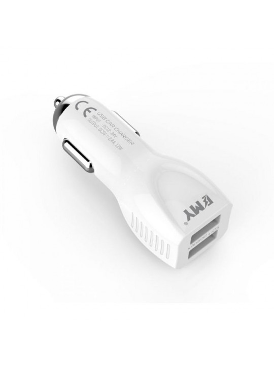 Зарядно 12V/24V EMY MY-112, 2xUSB 5V 2.4A max