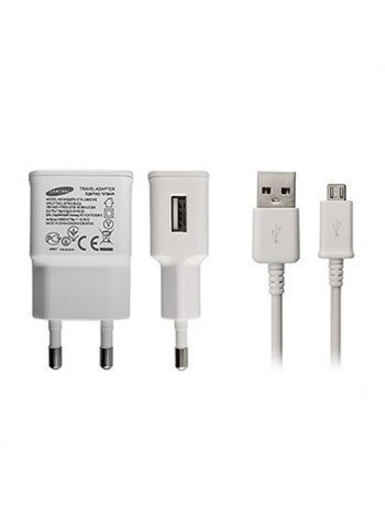 Зарядно 220V Samsung Travel Adapter ETA-U90EWE 1xUSB 5V 2A, с Micro USB кабел