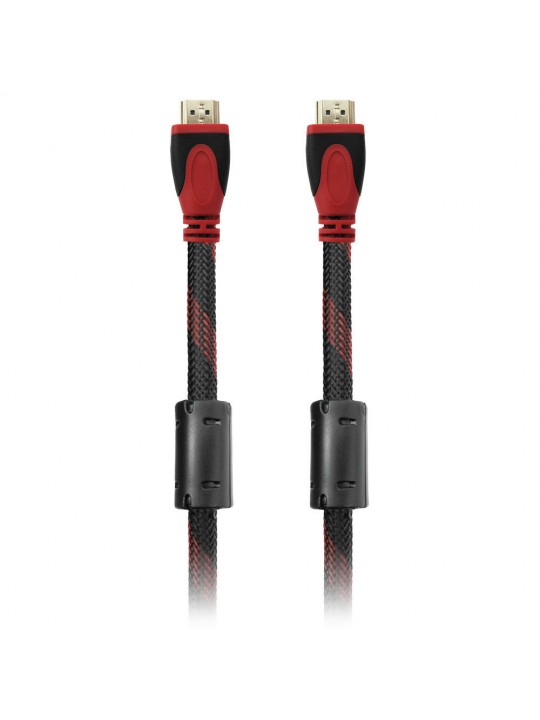 Кабел DeTech HDMI - HDMI M/М  1.8m, С оплетка и ферит