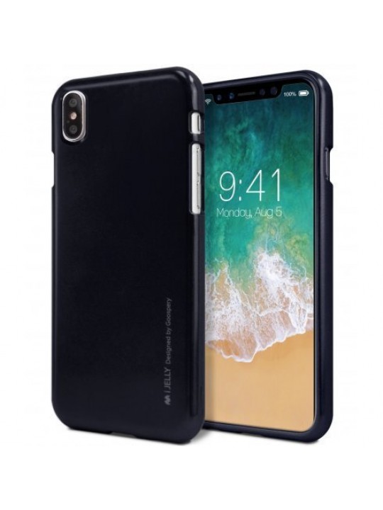 Калъф за iPhone X/iPhone XS, i-Jelly Metal Case, розов
