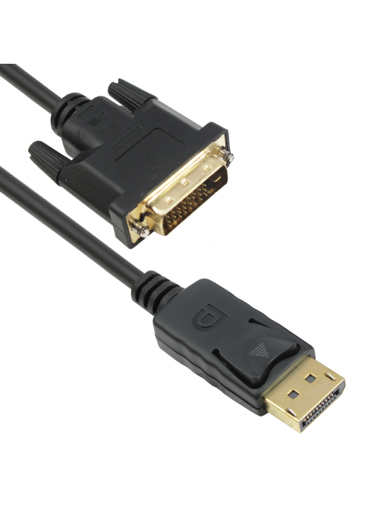 Кабел DeTech DisplayPort DP -DVI M/M, 14+1 cooper