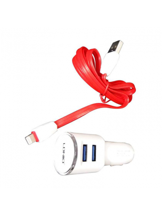 Зарядно за кола 12V/24V LDNIO DL-C29 5V 3.4A + кабел Micro USB