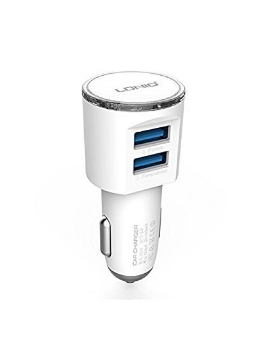 Зарядно за кола 12V/24V LDNIO DL-C29 5V 3.4A + кабел Micro USB