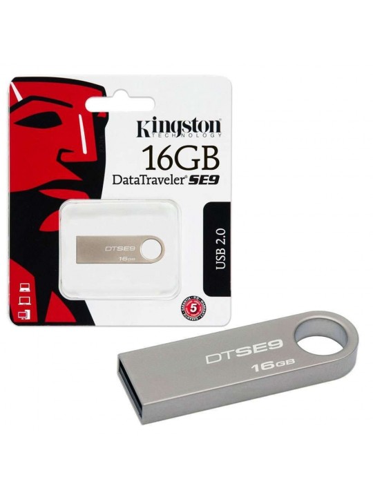 Флаш памет Kingston 16GB DataTraveler SE9 USB 2.0, aluminium