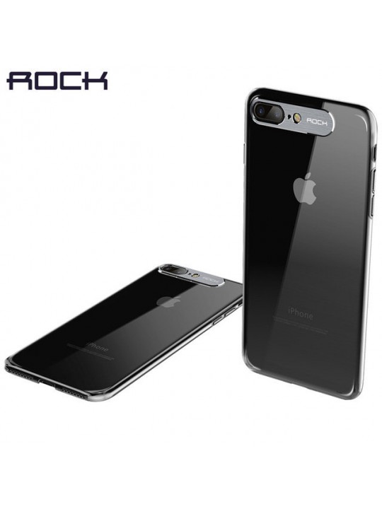 Луксозен калъф за iPhone 7/8/SE2020 - ROCK Classy, прозрачен