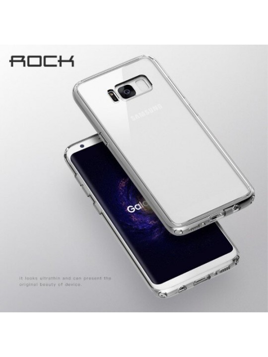 Калъф ROCK Pure за Samsung Galaxy S8 G950, с рамка графит