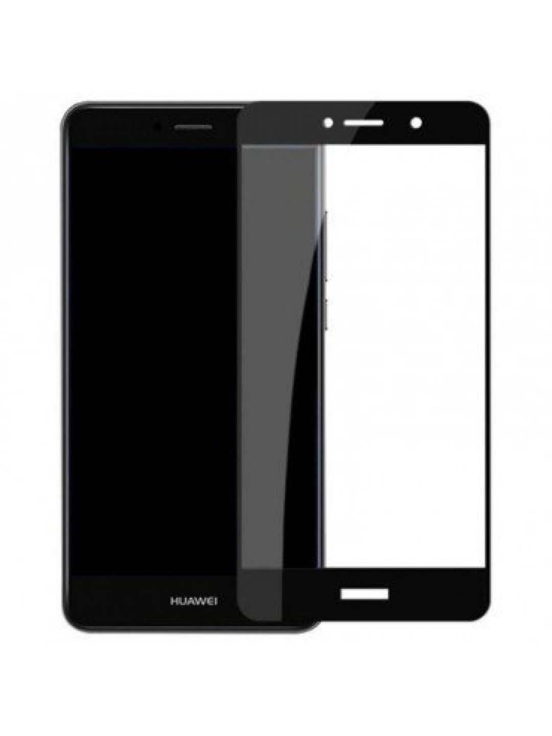 3D Стъклен протектор за Huawei P Smart, Black FULL GLUE