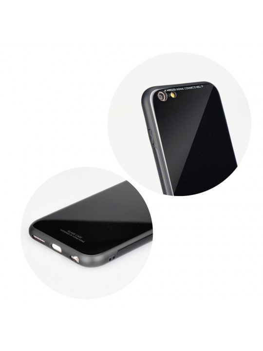 Калъф Glass Case за iPhone 7/8 4.7", черен