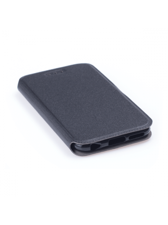 Калъф-тефтер за Huawei P20 Book Pocket, black, кожа