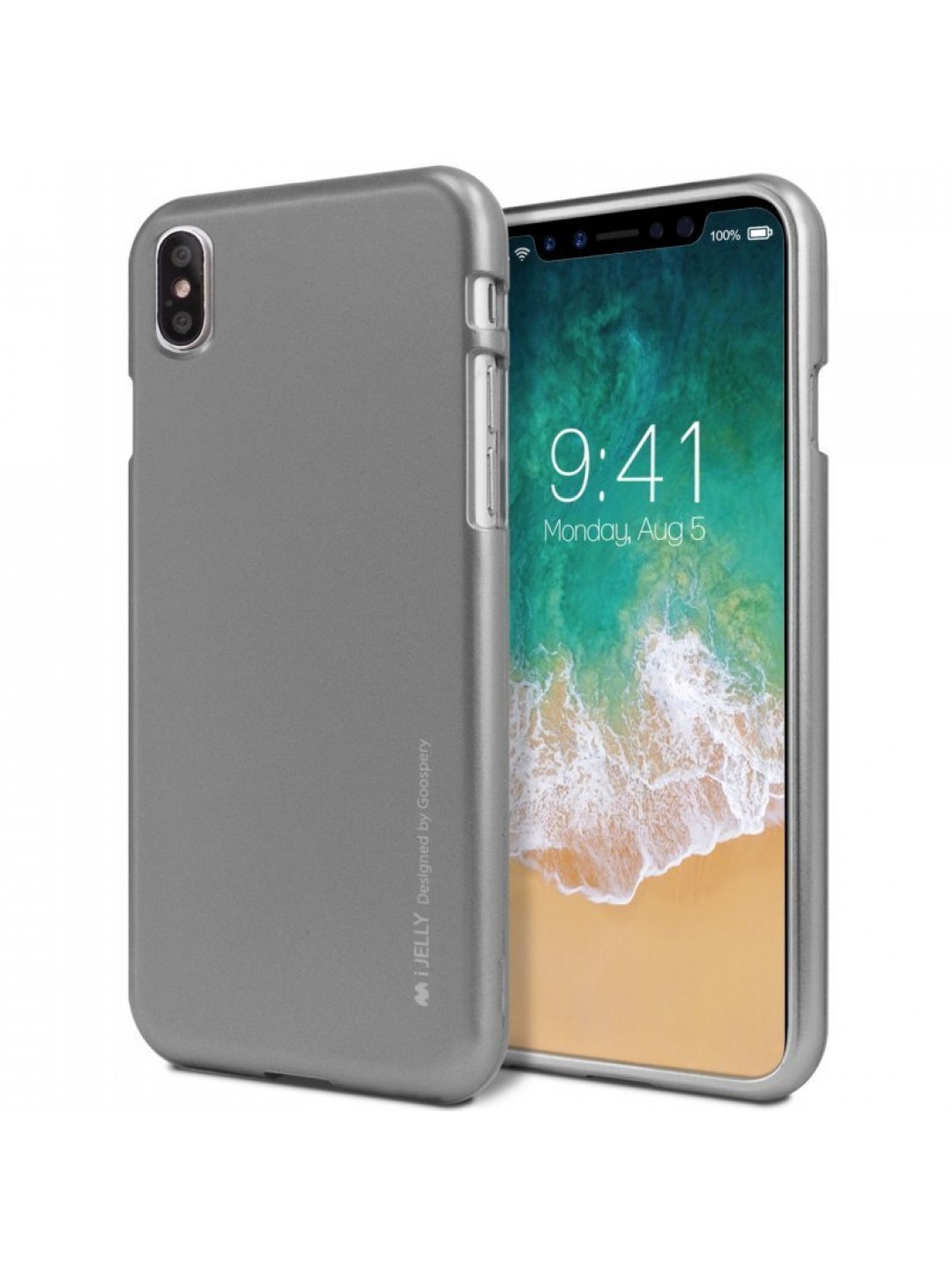 Калъф i-Jelly Metal Case за iPhone XS, сив