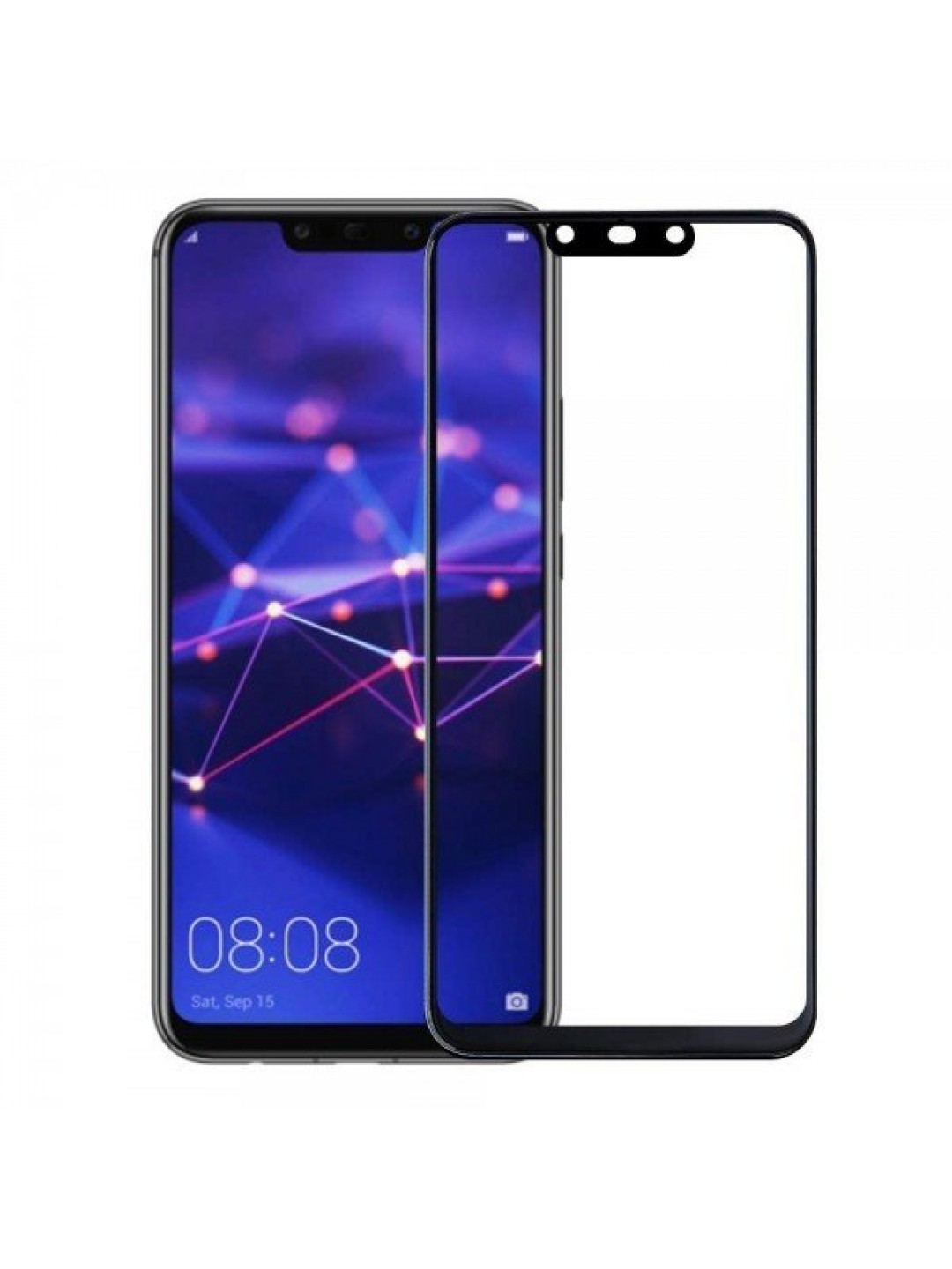 3D Стъклен протектор за Huawei Mate 20, Full Cover, Black