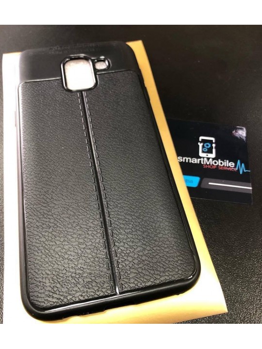Калъф за Samsung J6 2018, Leather Case, имитация на кожа