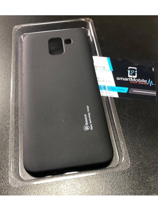 Калъф за Samsung J6 2018, Baseus Design, Black matt