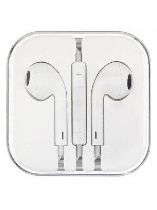 Слушалки за iPhone с Lightning конектор, бели, с микрофон, Bluetooth