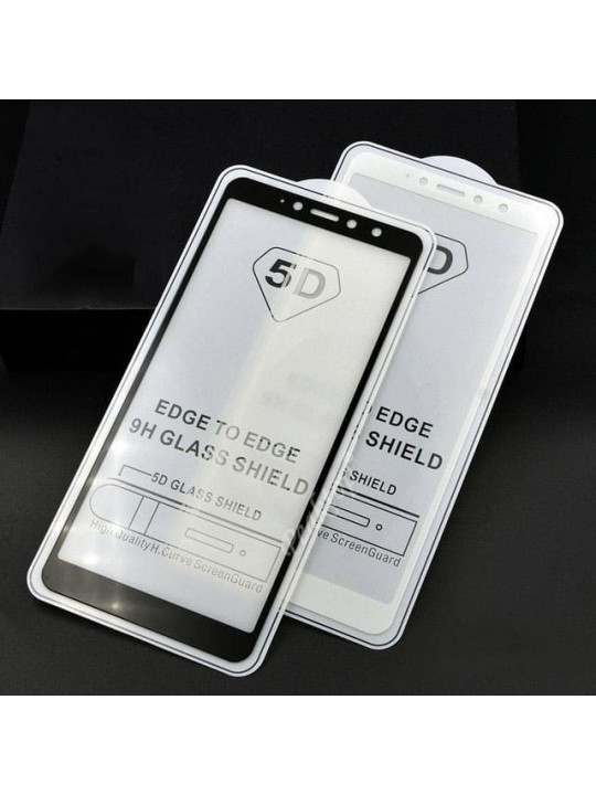 5D Стъклен протектор за Xiaomi Redmi 6, Black