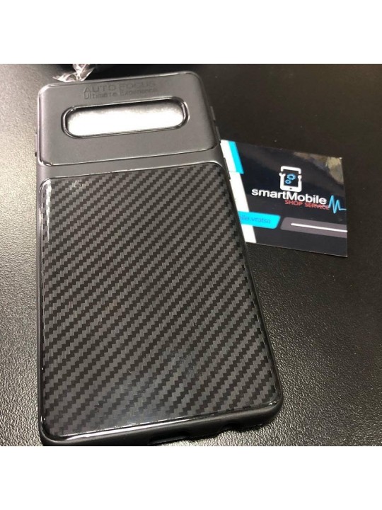 Калъф силикон Carbon за Samsung Galaxy S10, SM-G973F, черен
