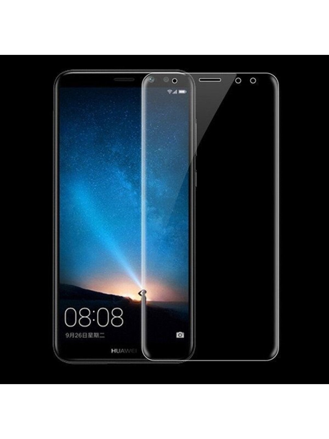 4D Стъклен протектор за Huawei P30 Pro, прозрачен