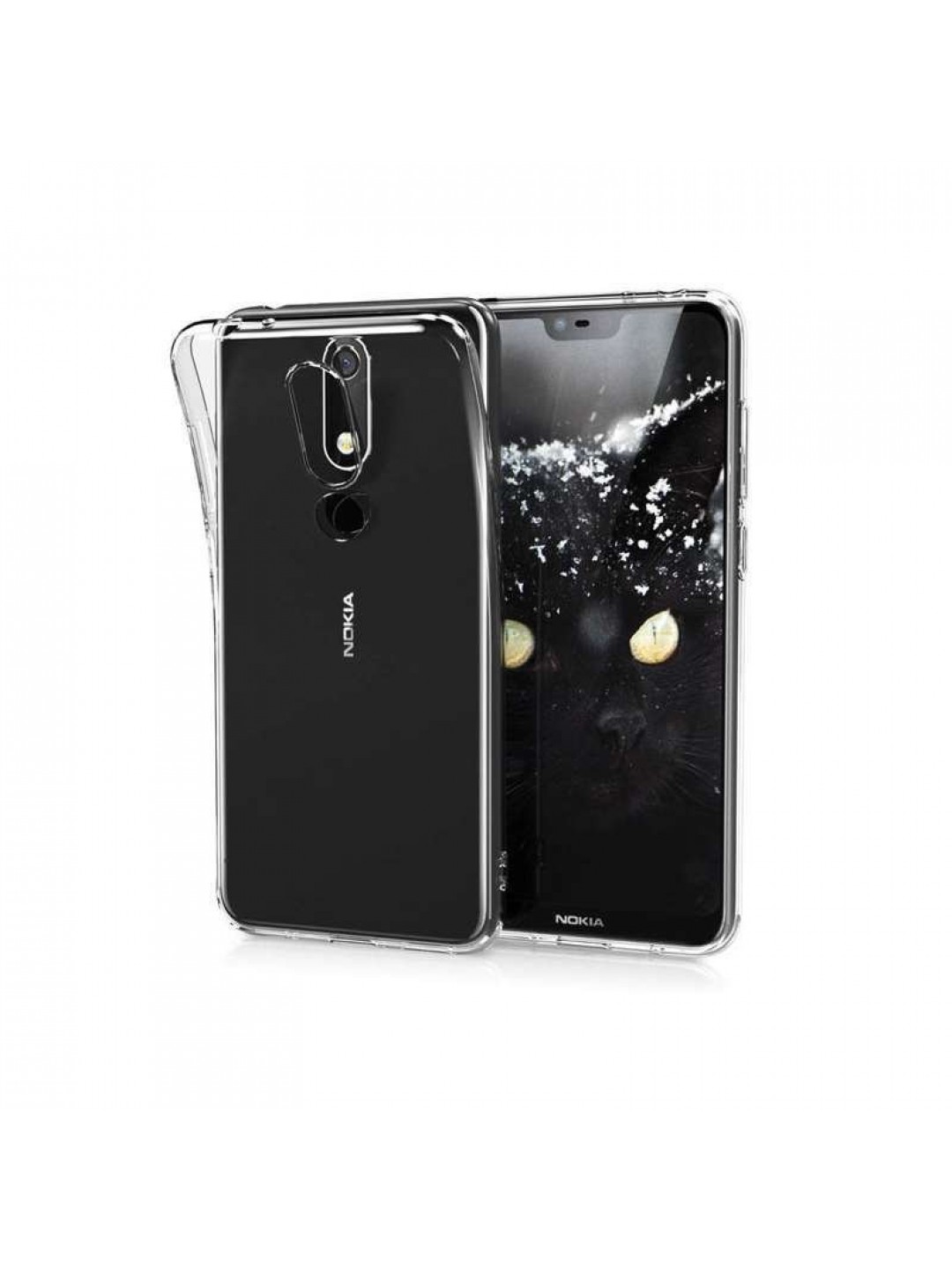 Калъф силикон за Nokia 5.1 Plus, прозрачен