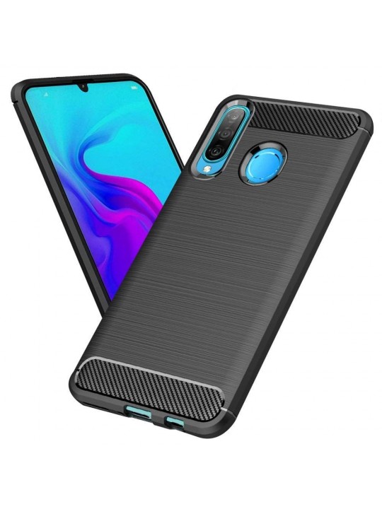 Калъф силикон Carbon за Huawei P30 Lite, черен