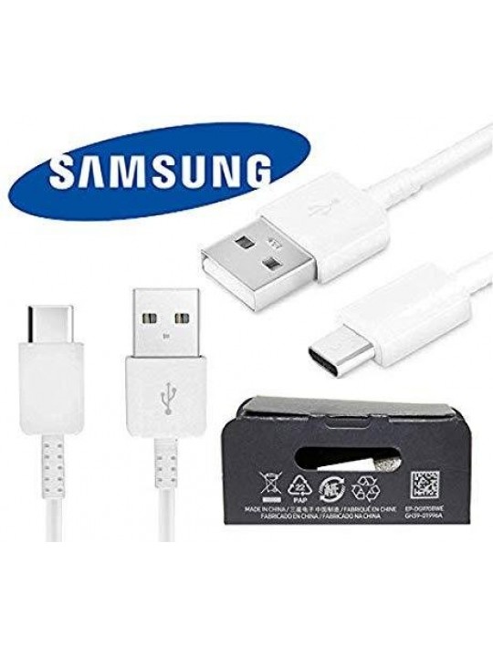 Кабел за Samsung Galaxy S10, EP-DG970BWE, Бял, Original
