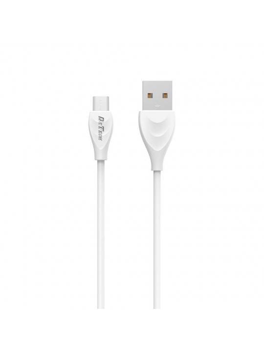 Кабел за данни Micro USB DeTech DE-24m, 1 метър