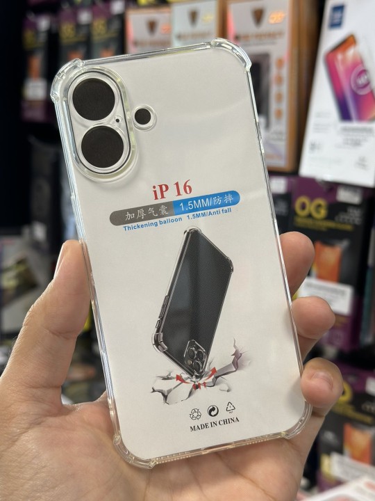 Удароустойчив калъф за iPhone 16, със защита на камерите Antishock
