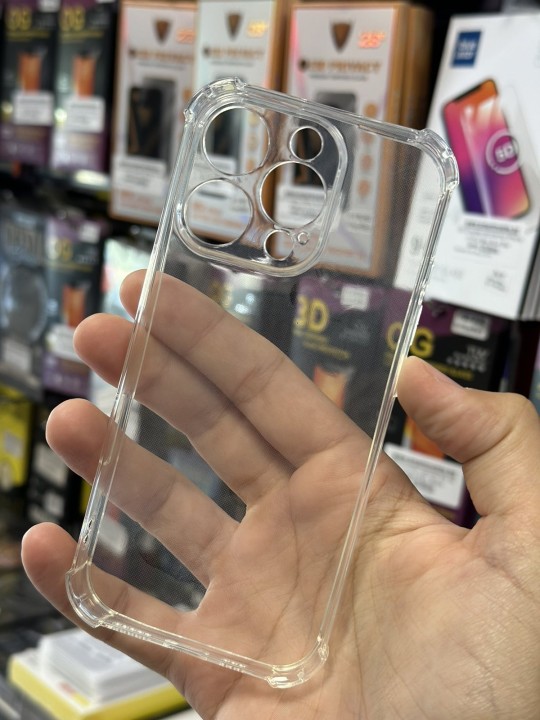 Удароустойчив калъф за iPhone 16 Pro, със защита на камерите Antishock