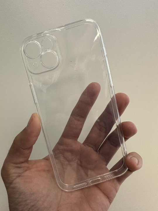Кейс за iPhone 15 Plus, силикон със защита на камерите, прозрачен