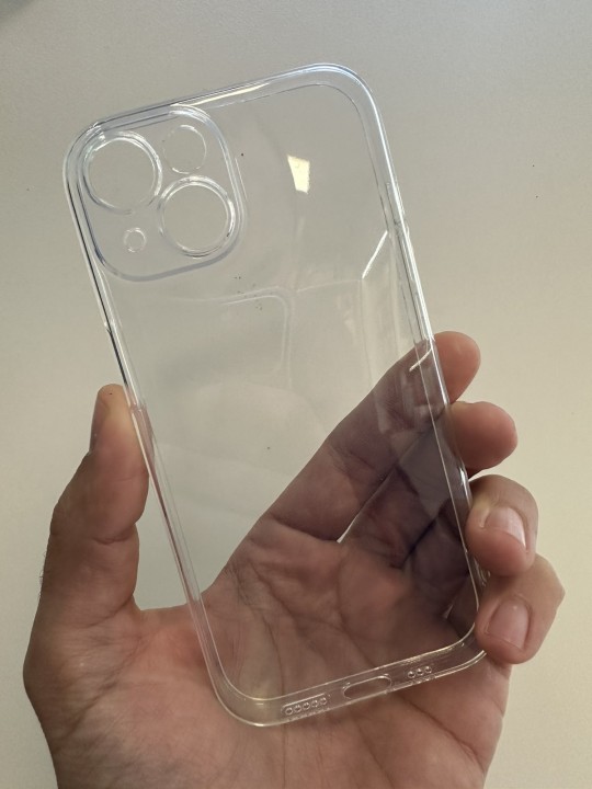 Кейс за iPhone 15, силикон със защита на камерите, прозрачен