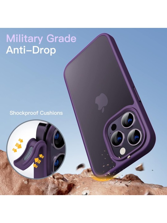 Калъф за iPhone 14 Pro - J-Case TPU, Deep Purple