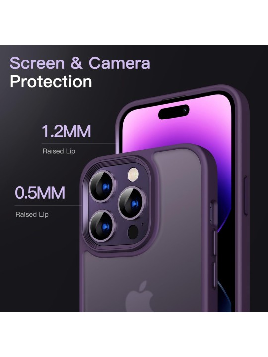 Калъф за iPhone 14 Pro - J-Case TPU, Deep Purple