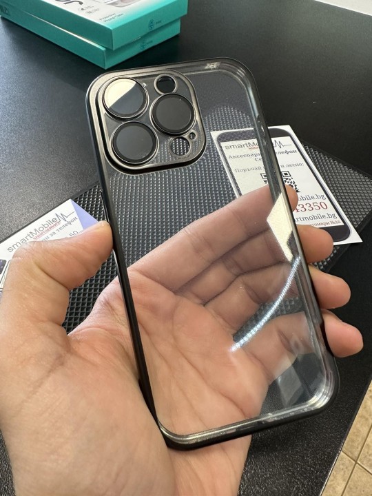 Калъф за iPhone 14 Pro Max - Silicone Case Lux, Black