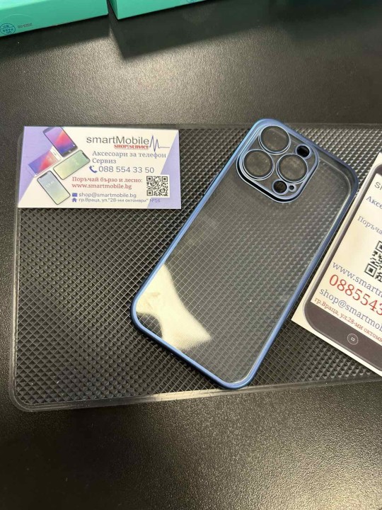 Калъф за iPhone 15 Pro - JoyRoom JR-15Q2, със защита на камерите, Blue