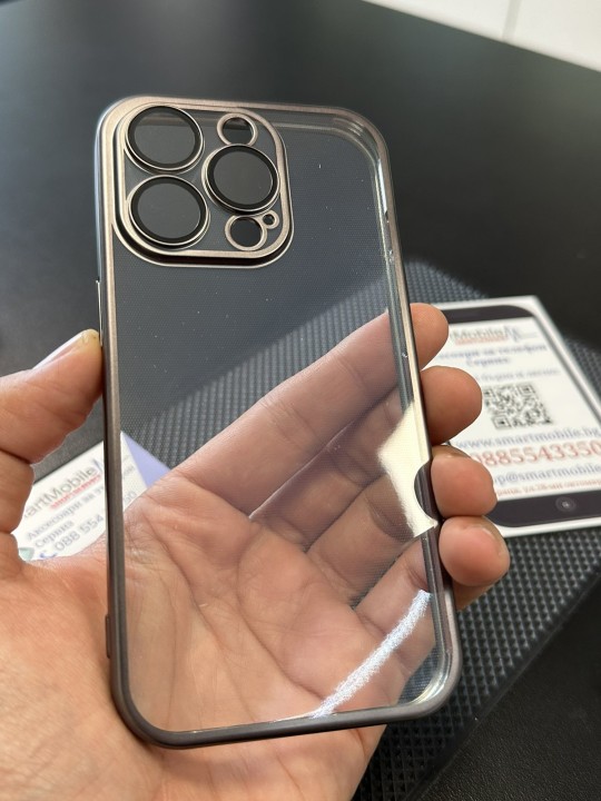Калъф за iPhone 15 Pro - JoyRoom JR-15Q2, със защита на камерите, Gray MATT