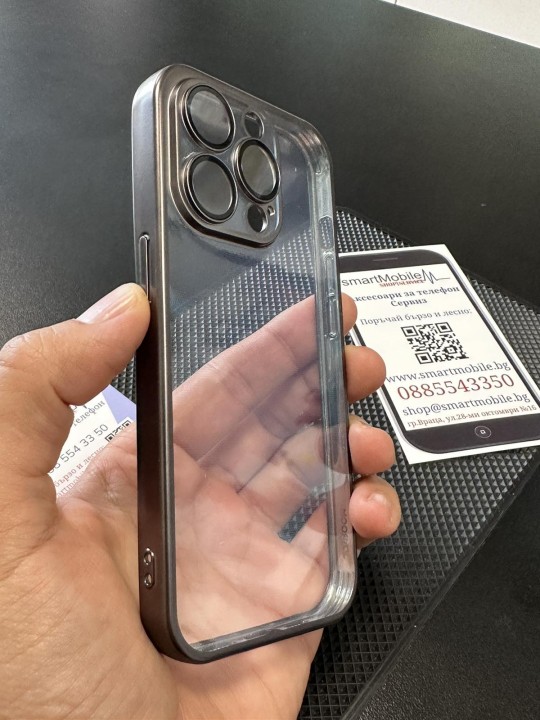 Калъф за iPhone 15 Pro - JoyRoom JR-15Q2, със защита на камерите, Gray MATT