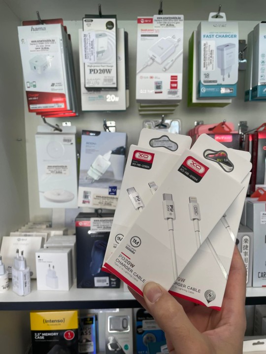 Кабел USB-C към Lightning, PD 20W - XO NB-Q189A 1.0m, за iPhone