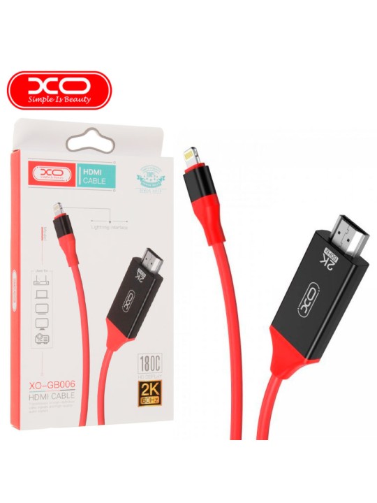 Кабел за iPhone - Lightning към HDMI, XO-GB006 2k 60Hz