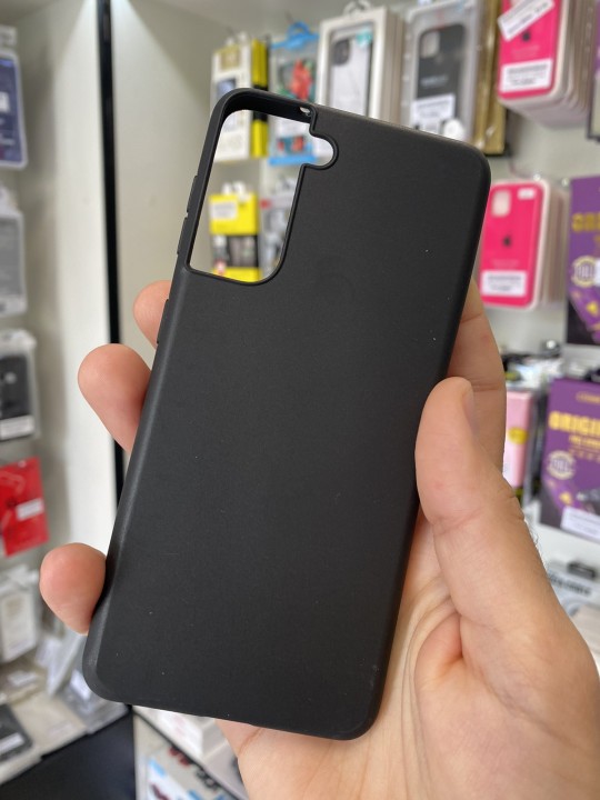 Калъф за Samsung S21, силикон - черен мат