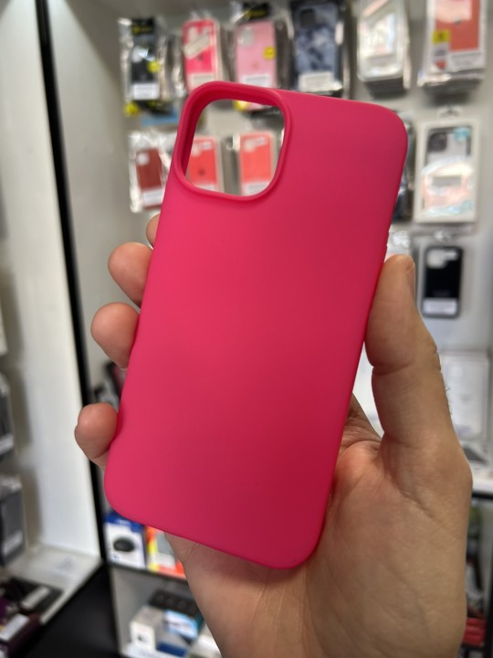 Кейс за iPhone 14 Plus - силикон - розов мат