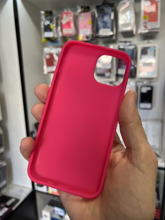 Кейс за iPhone 14 Plus - силикон - розов мат