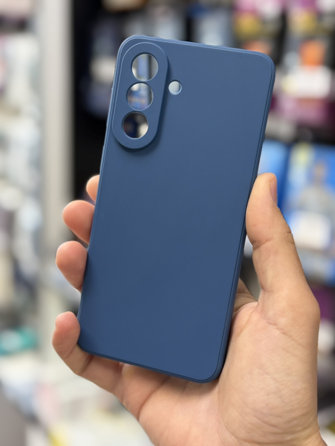 Калъф за Samsung A57, Blue Matt, Силикон