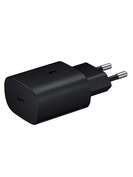 Зарядно Samsung EP-TA800EBE USB-C 25W, Super Fast Charge, без кабел