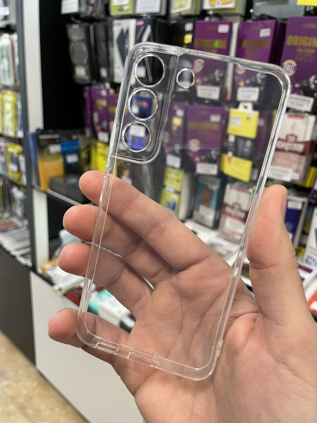 Калъф за Samsung A37 - прозрачен силикон, със защита на камерата