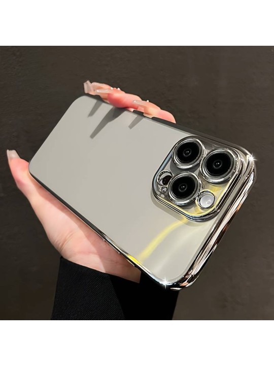 Калъф за iPhone 14 Pro - Silicone Case Lux, Silver