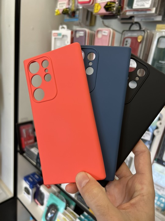 Калъф за Samsung S23 Ultra - Silicone Case, Peach