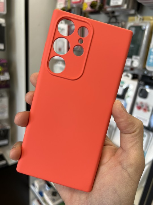 Калъф за Samsung S23 Ultra - Silicone Case, Peach